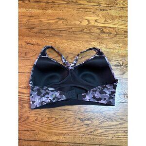 Athleta Advance High Impact Sports Bra in Black Camo Print Size 38DD D17